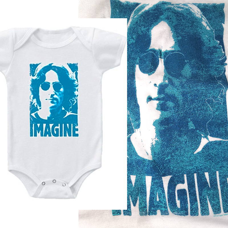 John Lennon 官方原版 白色 (0-6个月）婴儿服